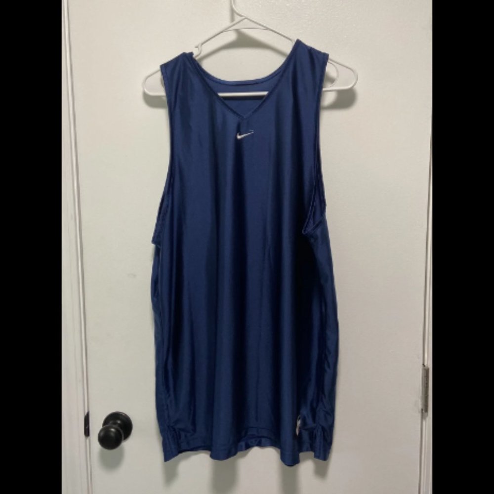 Nike Dri-fit Basketball Men’s Tank Top Navy Blue Size Large